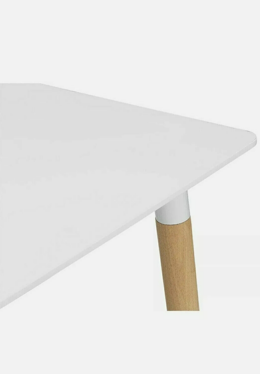 Habitat Charlie Solid Beech 4 Seater Dining Table - White