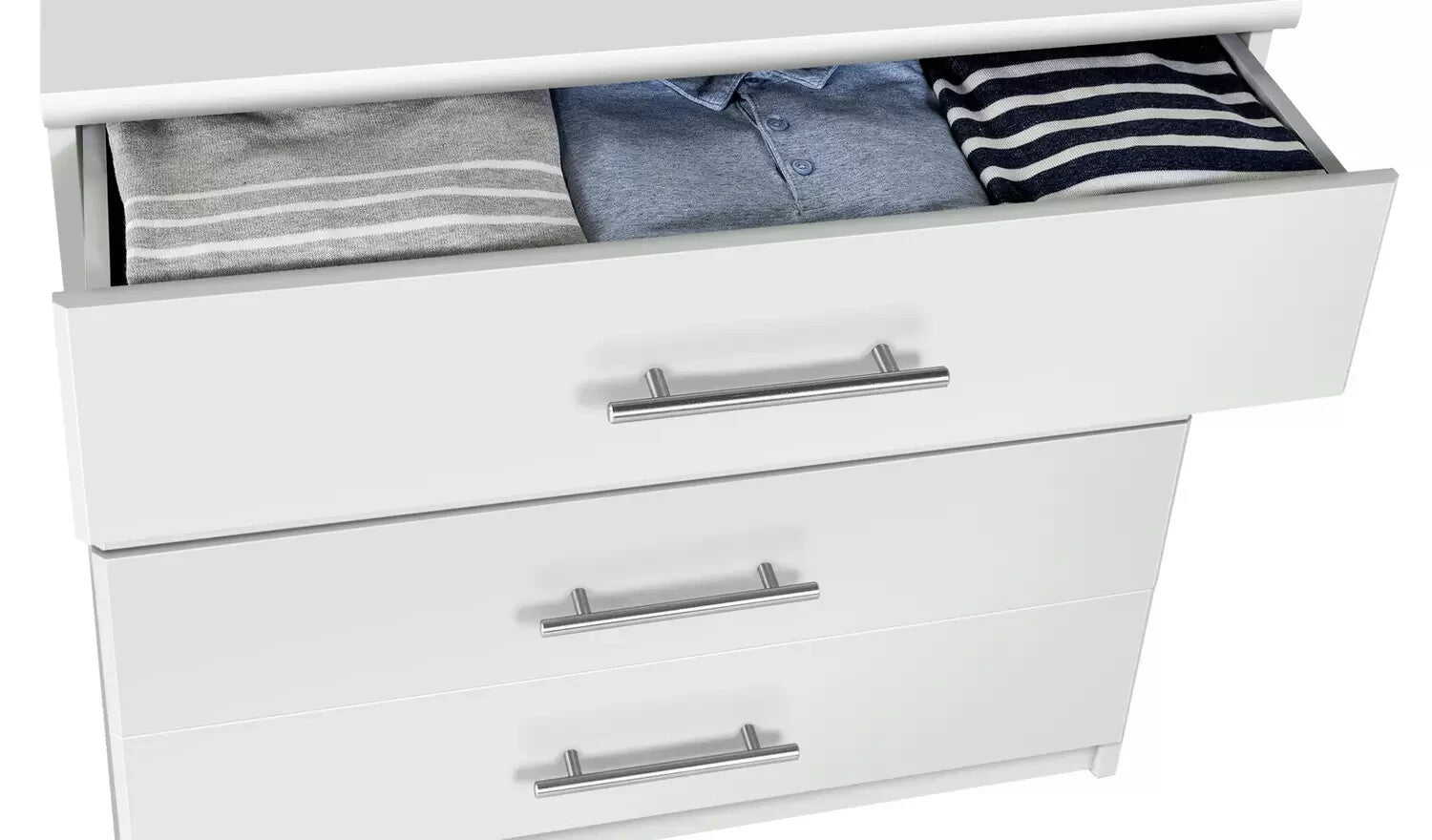 Home Normandy 4 Drawer Chest of Drawers White | Bedroom Storage Furniture Modern