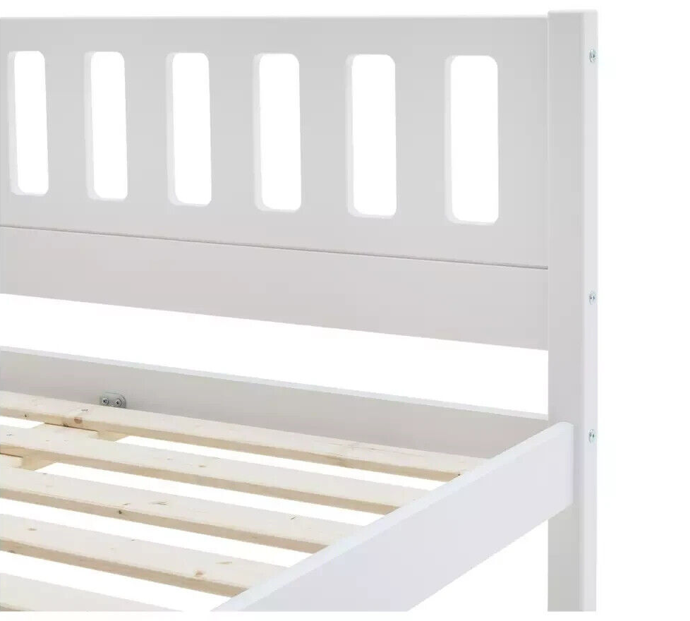 Ronnie Small Double Bed Frame - White