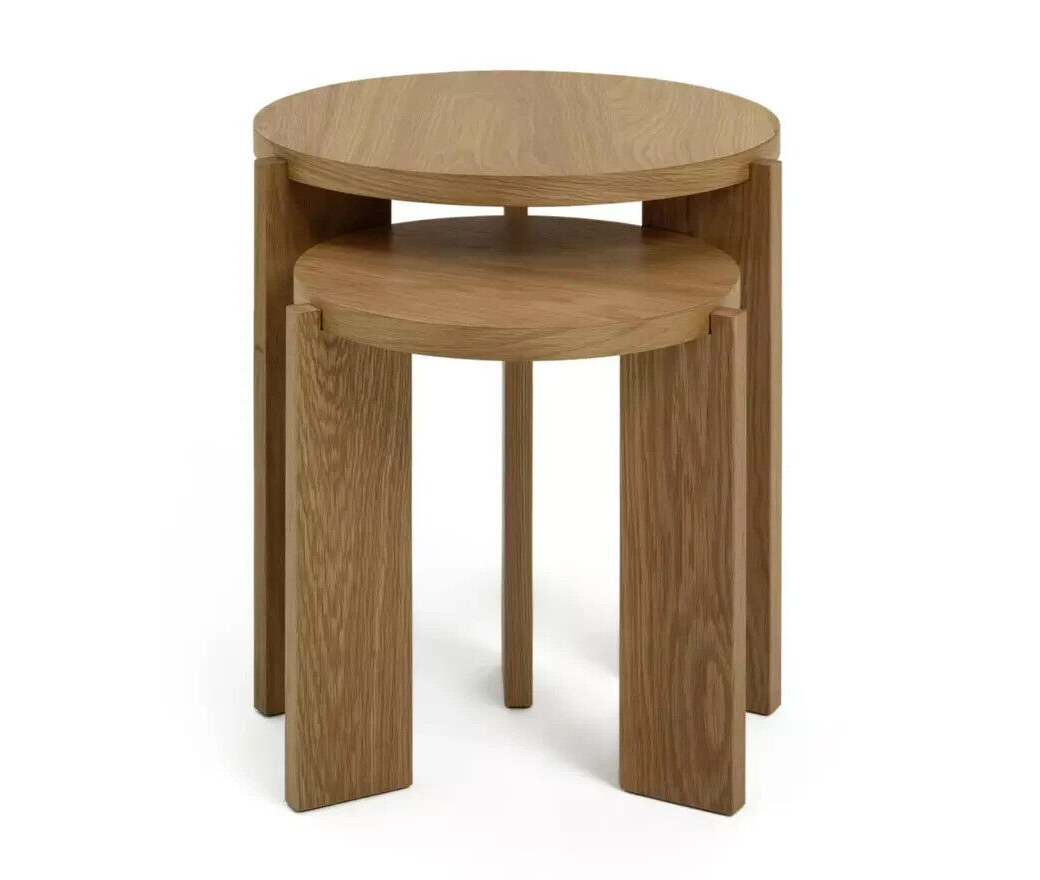 Habitat Xylo Nest of 2 Tables - Oak