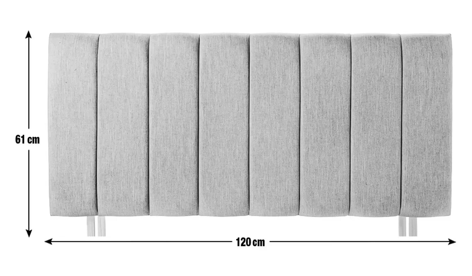 Bircham Small Double Headboard - Light Grey