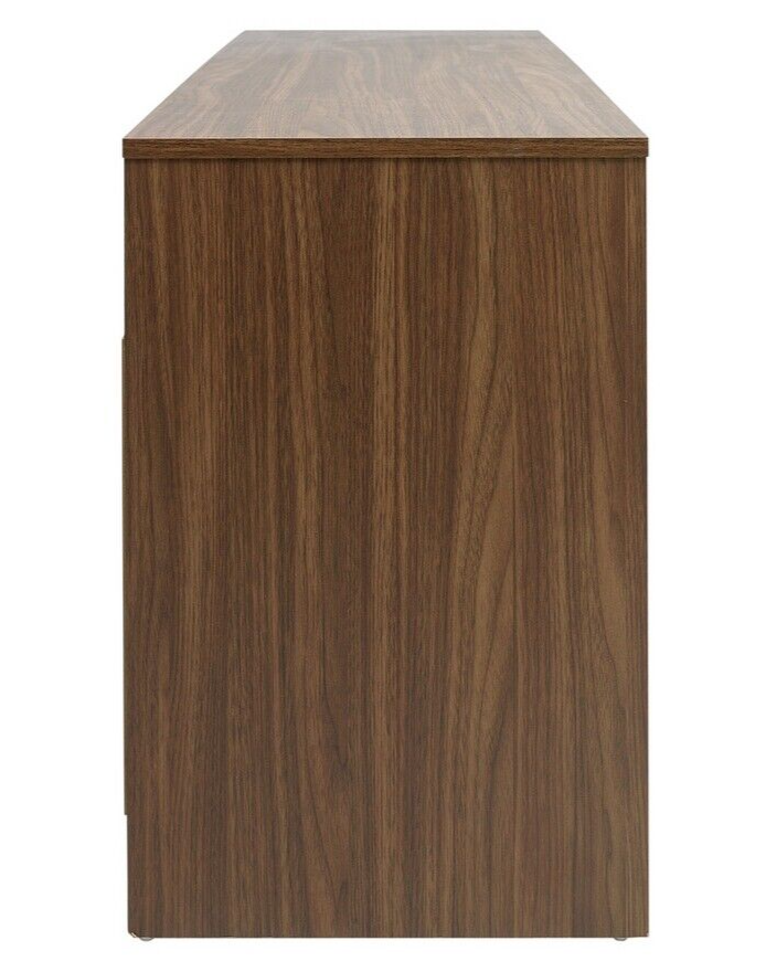 Habitat Turin 2 Door TV Unit - Black & Walnut Effect | Modern Stylish TV Stand