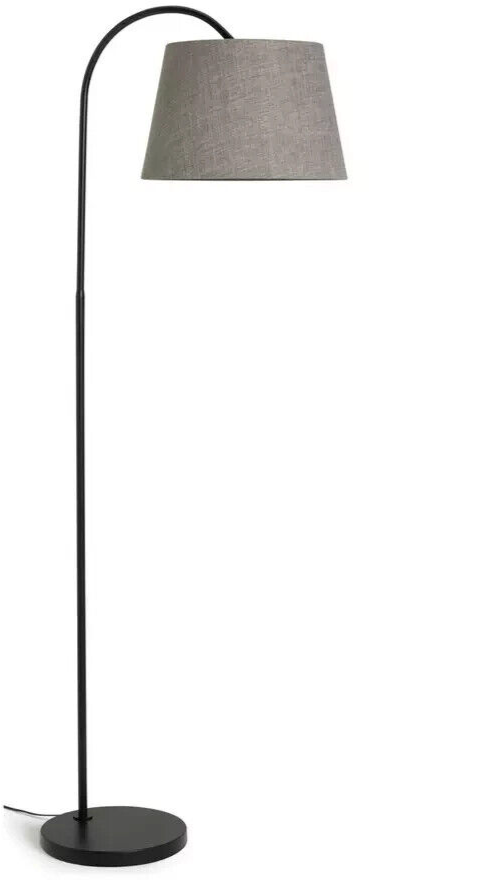 Habitat Arc Floor Lamp - Matte Black & Grey