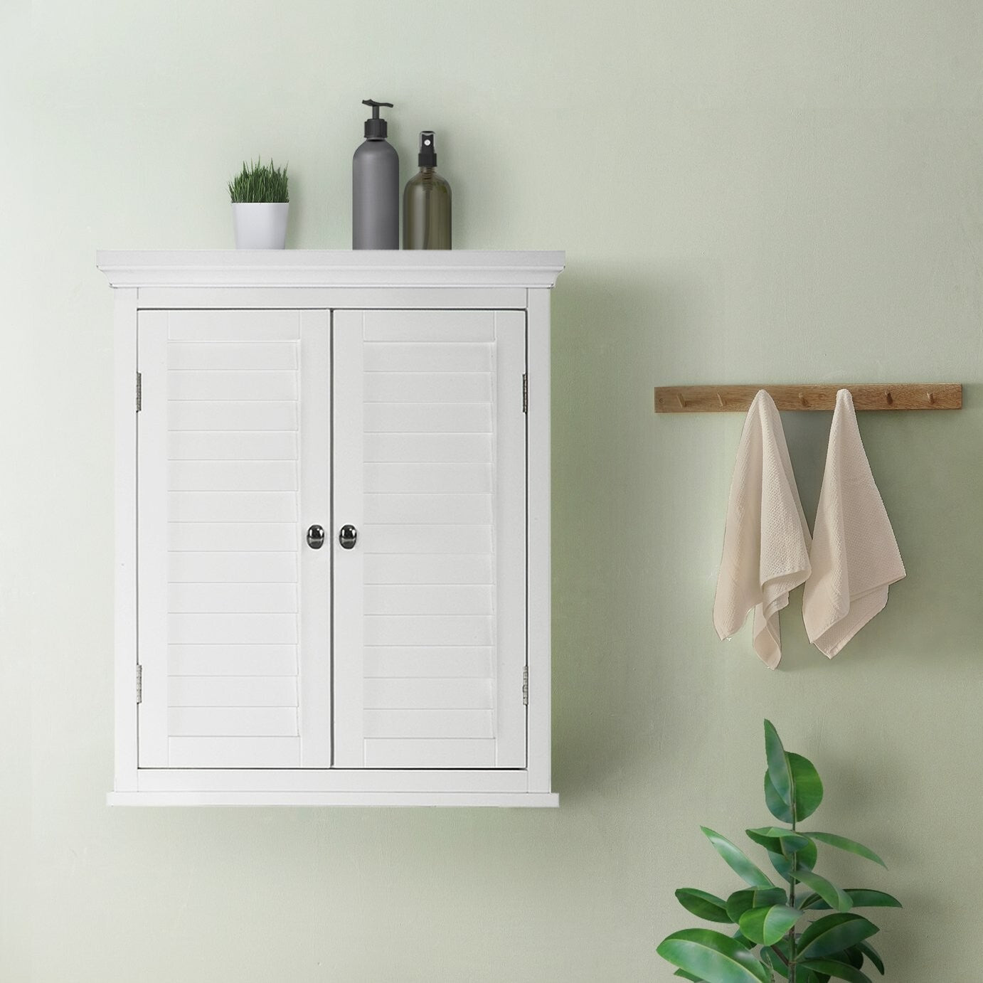 Teamson Home Glancy 2 Door Cabinet - White