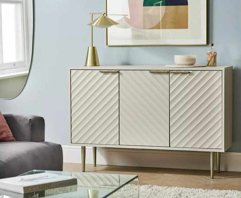 Habitat Oti 3 Door Sideboard - Champagne