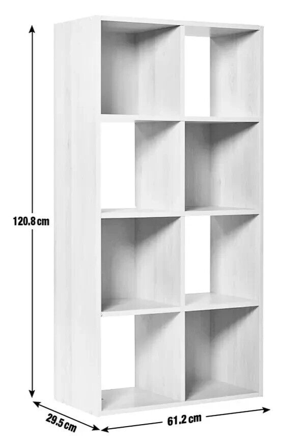 Habitat Home Squares 8 Cube Storage Unit - Grey | Organizer Shelf Living Office