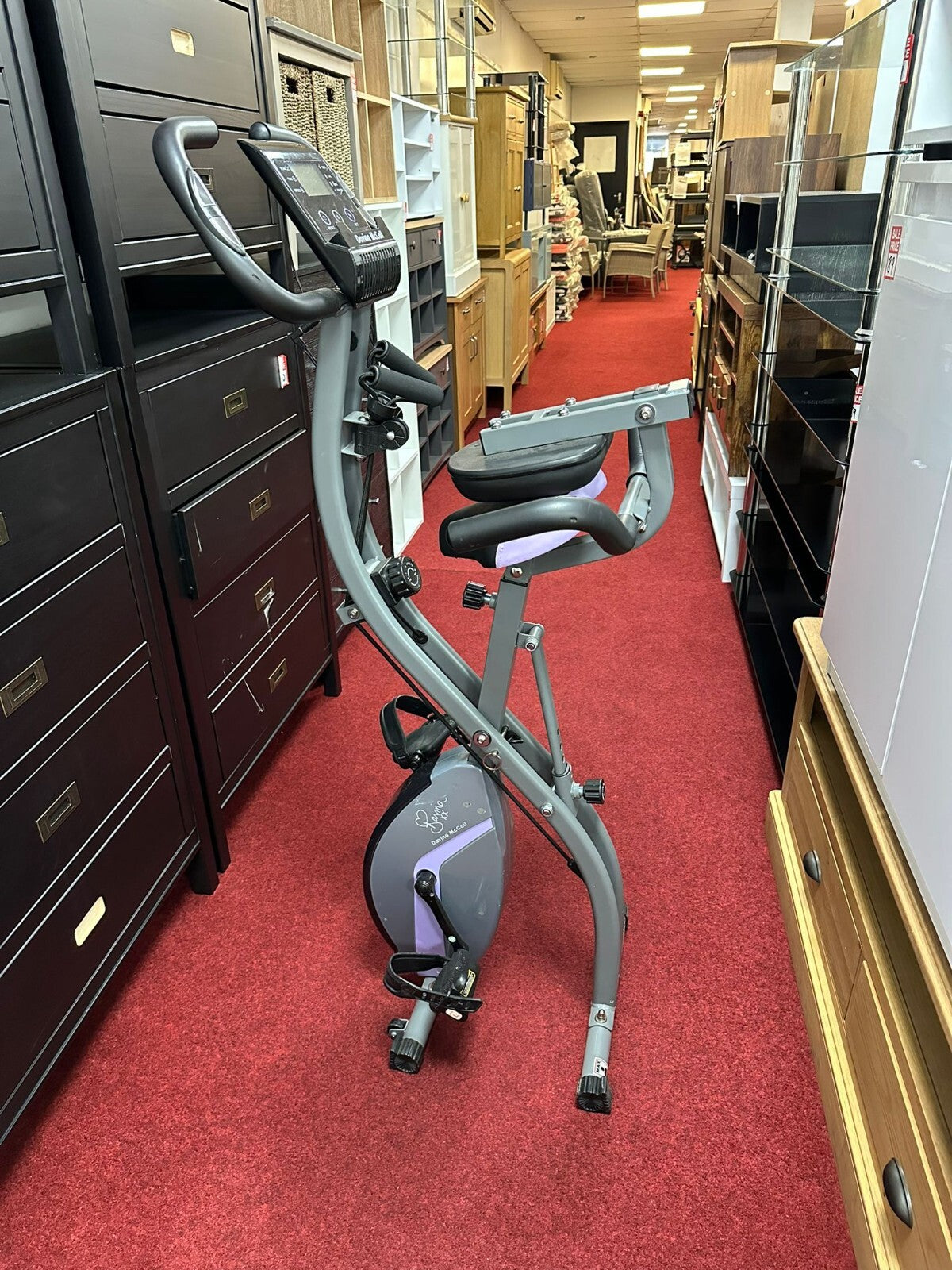 Davina McCall Folding Exercise Bike With Resistance Bands (S)
