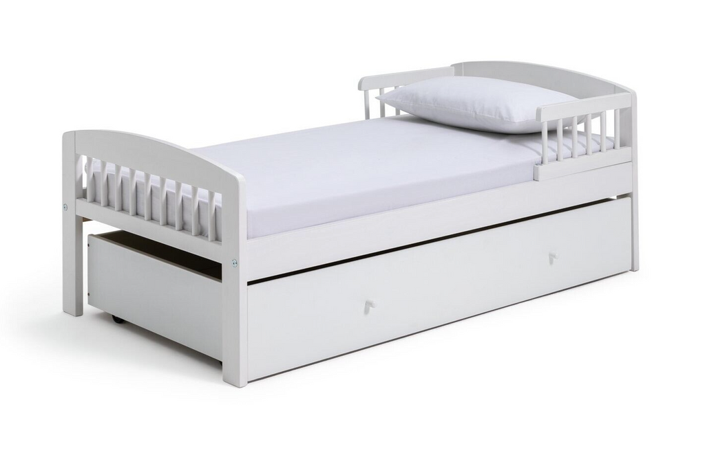 Jesse Toddler Bed With Drawer - White ( B Grade 19056 )