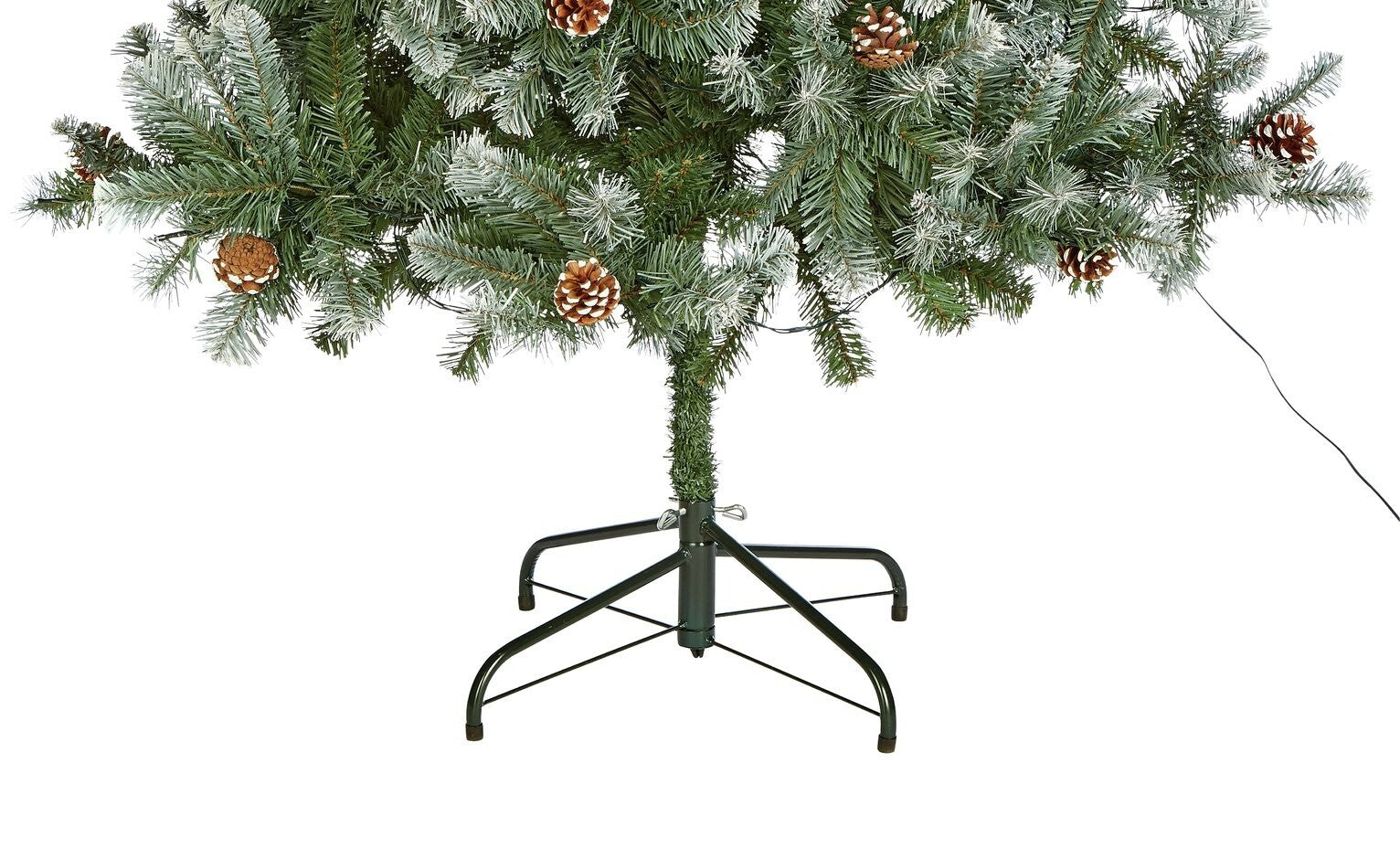 7ft Pre lit Blue Oscar With Pine Cone Christmas Tree