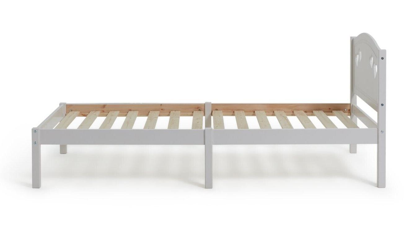 Habitat Home Mia Single Bed Frame - White | Modern Sturdy Bedroom ( B Grade )