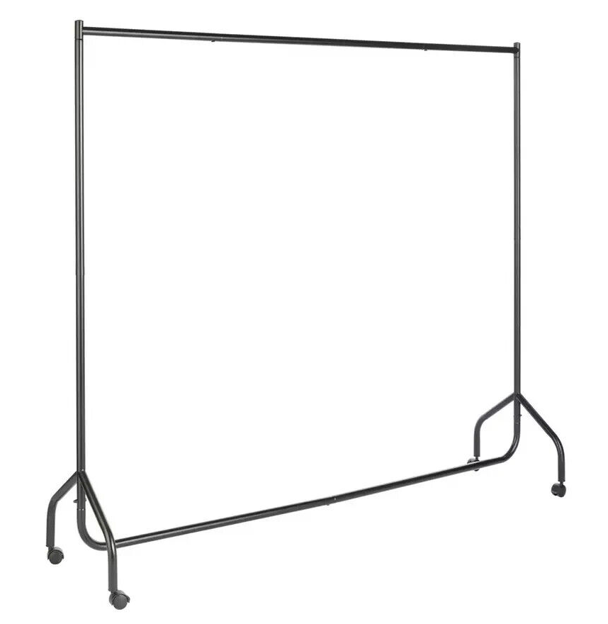Heavy Duty 6ft Wide Clothes Rail - Black