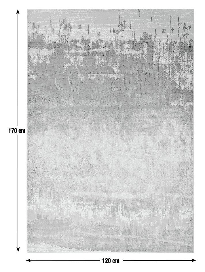 Asiatic Aurora Shiny Abstract Gold Cut Pile Rug - 170x120cm