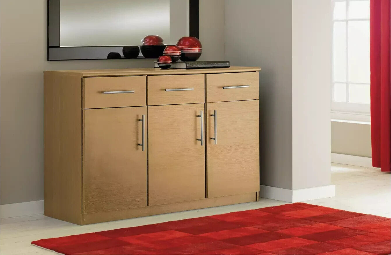 Anderson 3 Dr and 3 Drawer Sideboard - Oak Effect