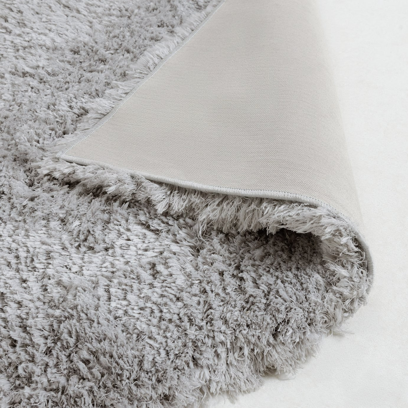 Airmaster Plain Silver Shaggy Rug - 230x160cm