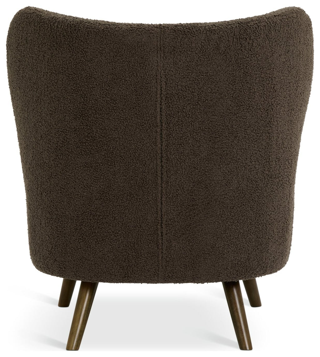 Cory Boucle Accent Chair - Brown