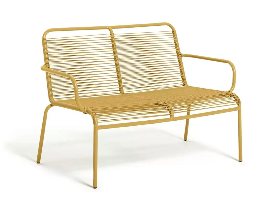 Habitat Ipanema 4 Seater Metal Garden Sofa Set - Yellow
