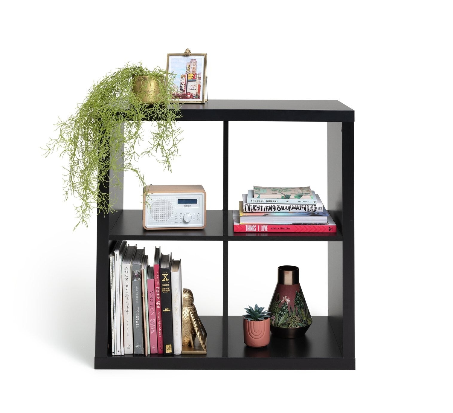 Habitat Squares Plus 4 Cube Storage Unit - Black