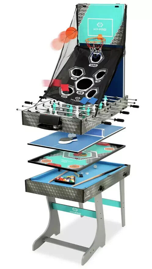 Hy-Pro 8 in 1 Folding Multi Games Table ( B Grade 60958 )