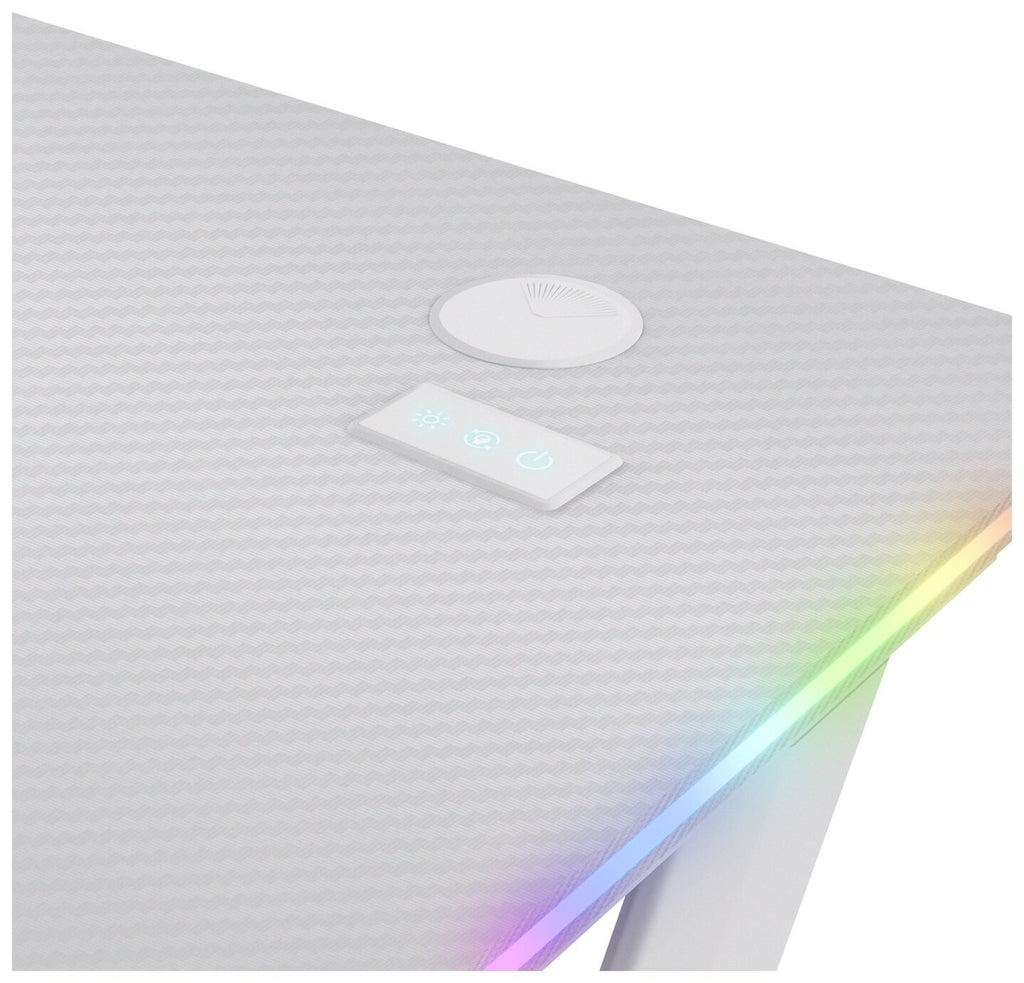 Trust GXT709 Luminus RGB Gaming Desk - White