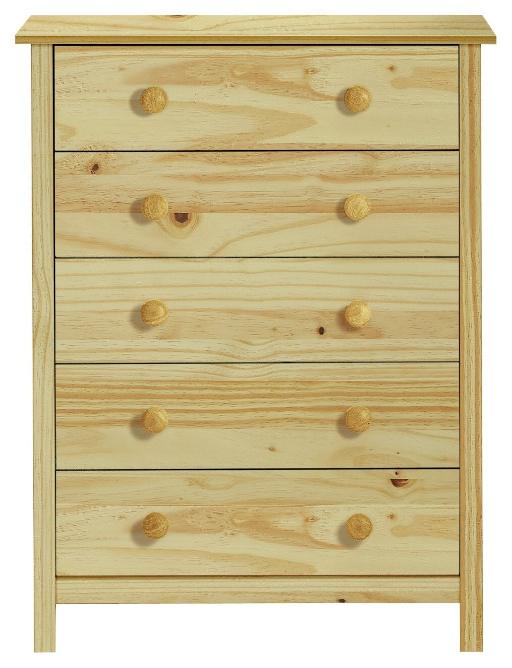 Scandinavia 5 Drawer Chest - Pine
