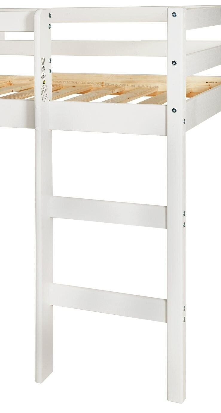 Kaycie Mid Sleeper Single Bed Frame - White