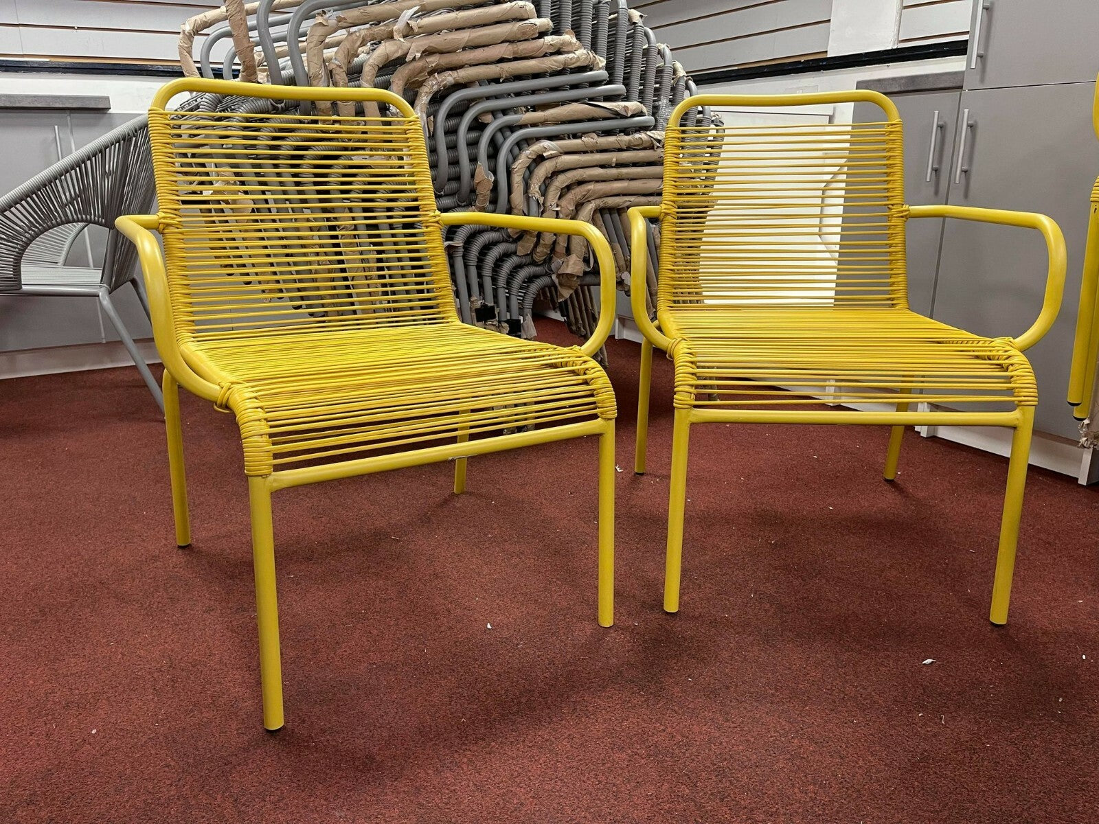 Ipanema garden chairs yellow x2