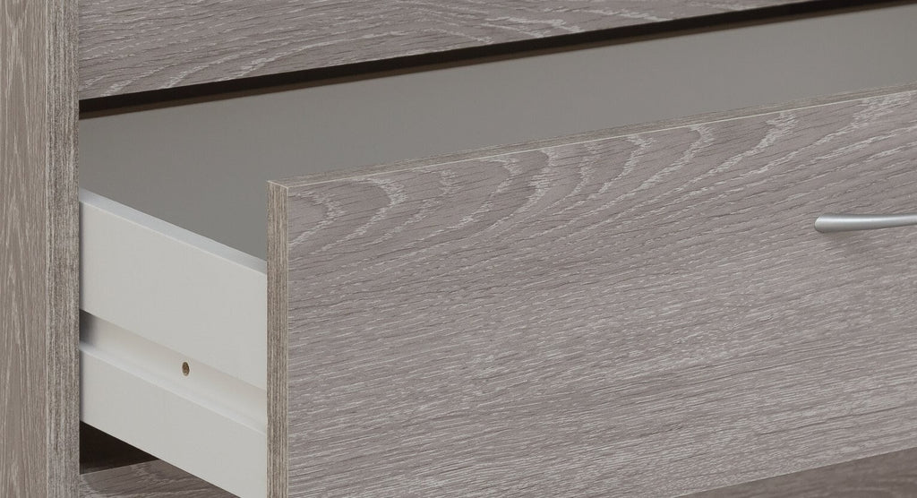 Seville 5 Drawer Chest - Grey Oak Effect ( B Grade )