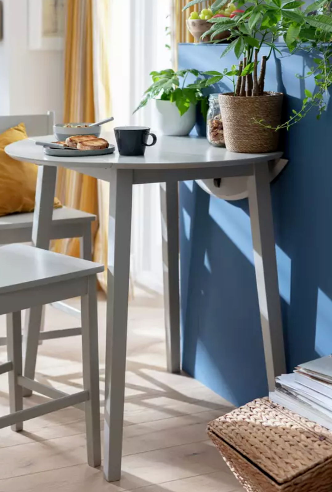 Habitat Chicago Extending Bar Table - Grey