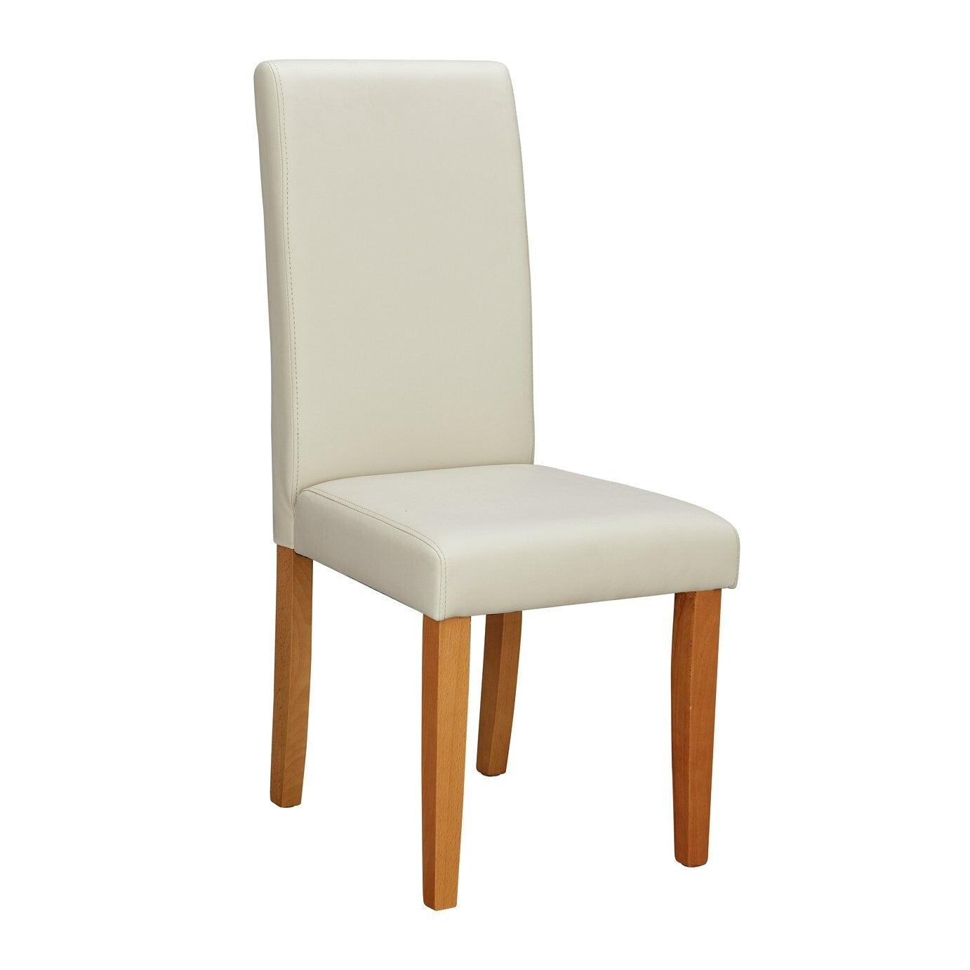 Pair of Midback Dining Chairs - Cream