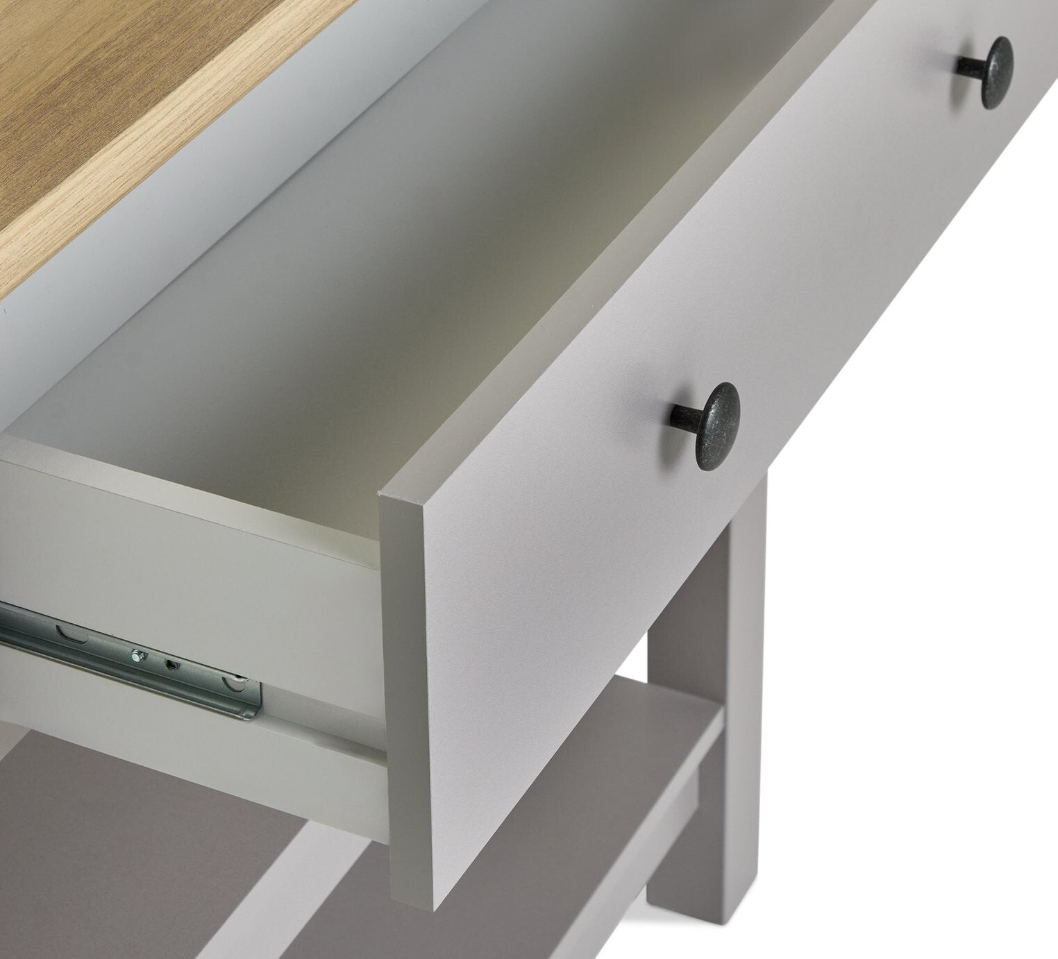 Home Winchester 1 Drawer Console Table - Grey