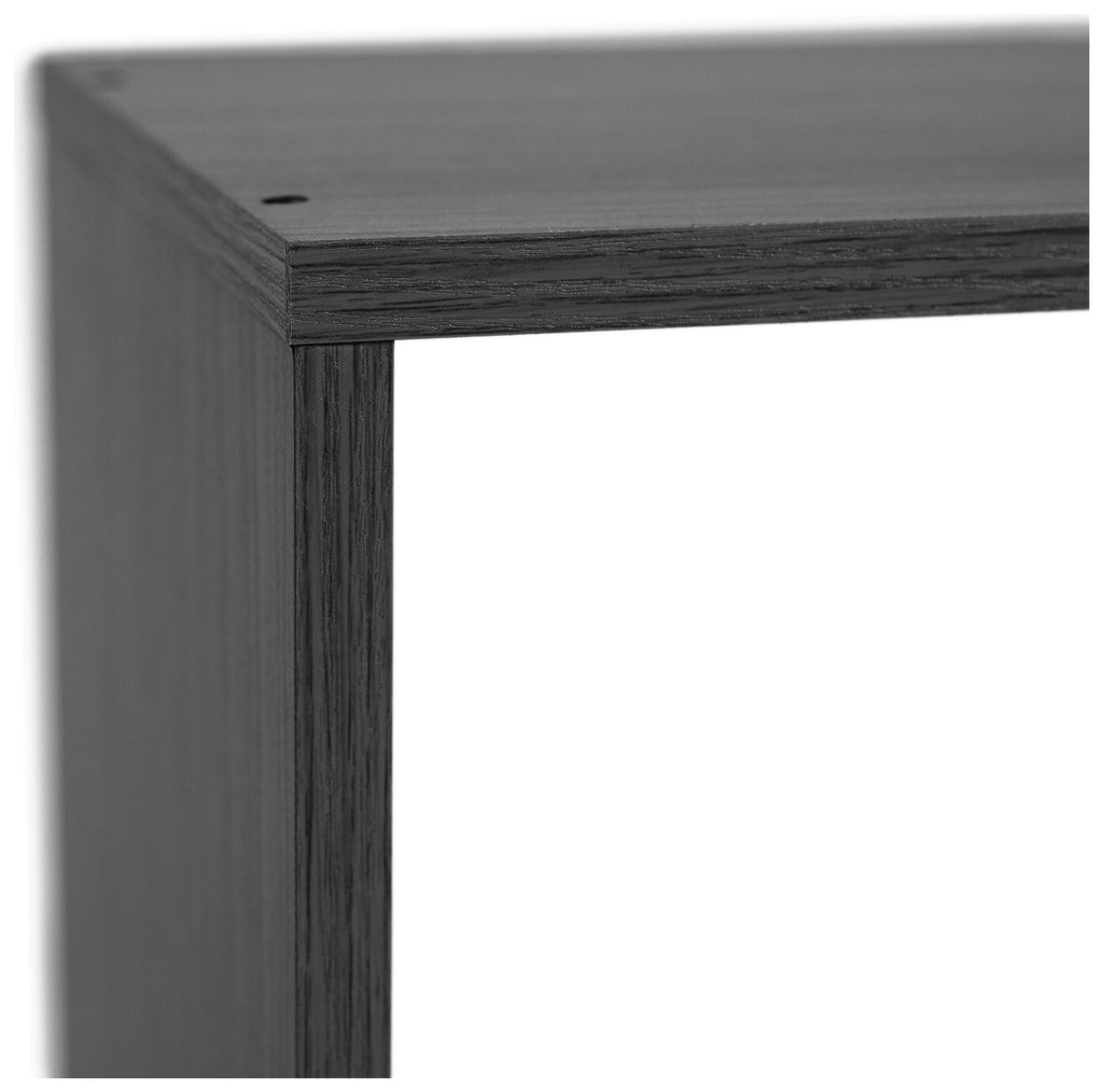 Home Squares 9 Cube Storage Unit Black | Modular Organizer Shelf Living Bedroom