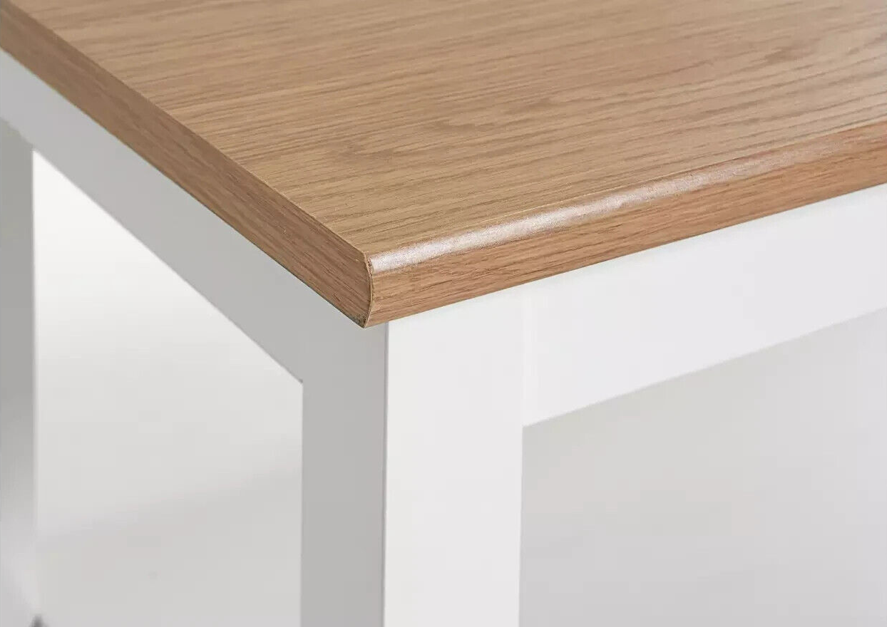 Winchester Coffee Table - White | Modern Living Room Table with Storage Shelf