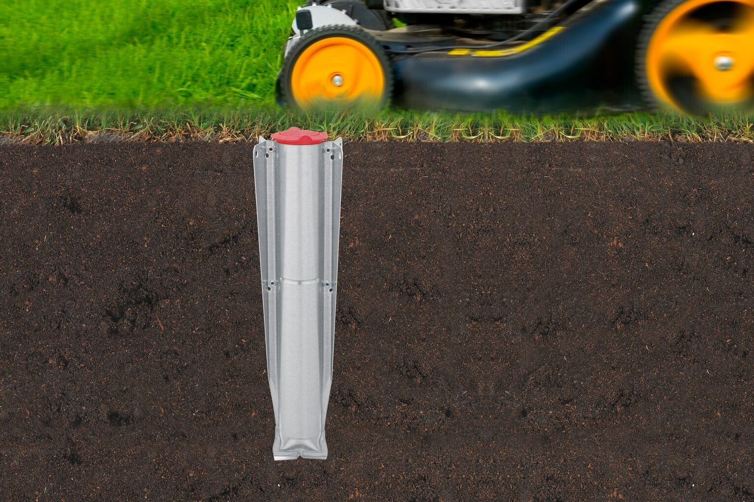 Brabantia 50m Lift-O-Matic Washing Line with Ground Spike