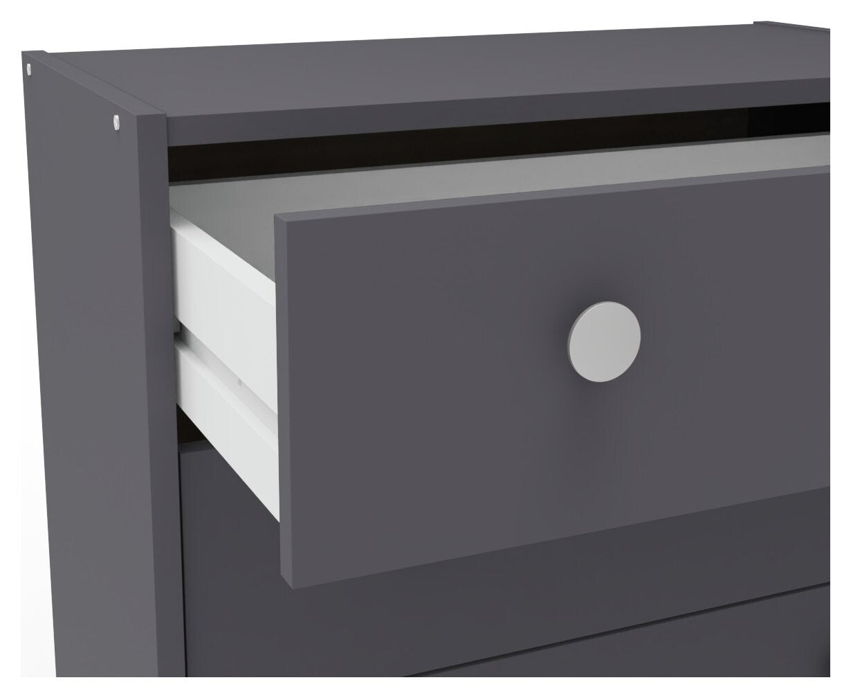 Seville 2 Piece 1 Door Wardrobe Set - Anthracite