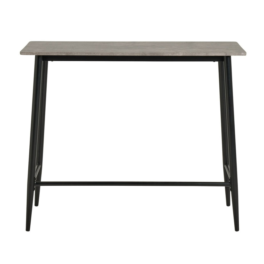 Home Crowe Grey Dining Table & 2 Grey Stools