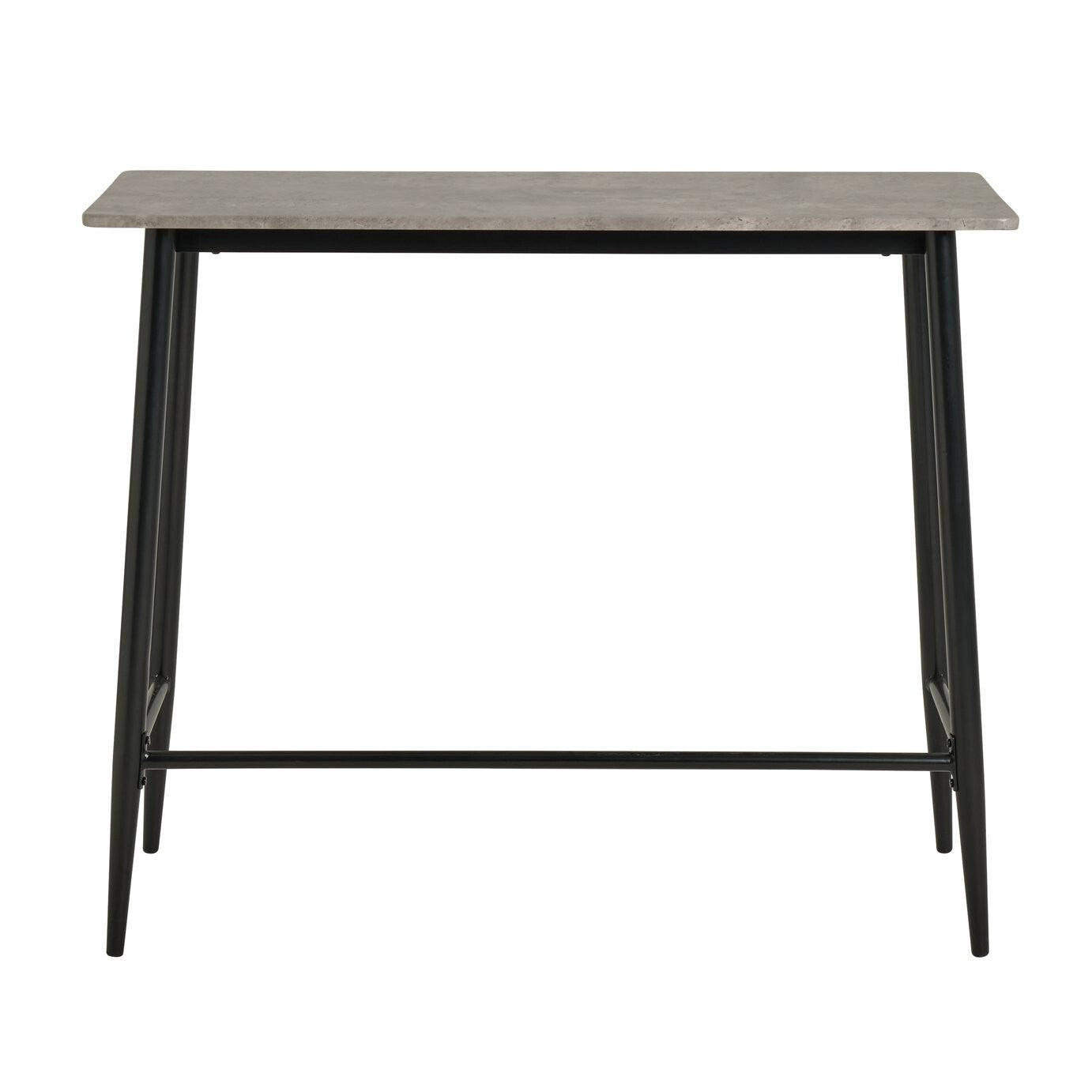 Home Crowe Grey Dining Table & 2 Grey Stools
