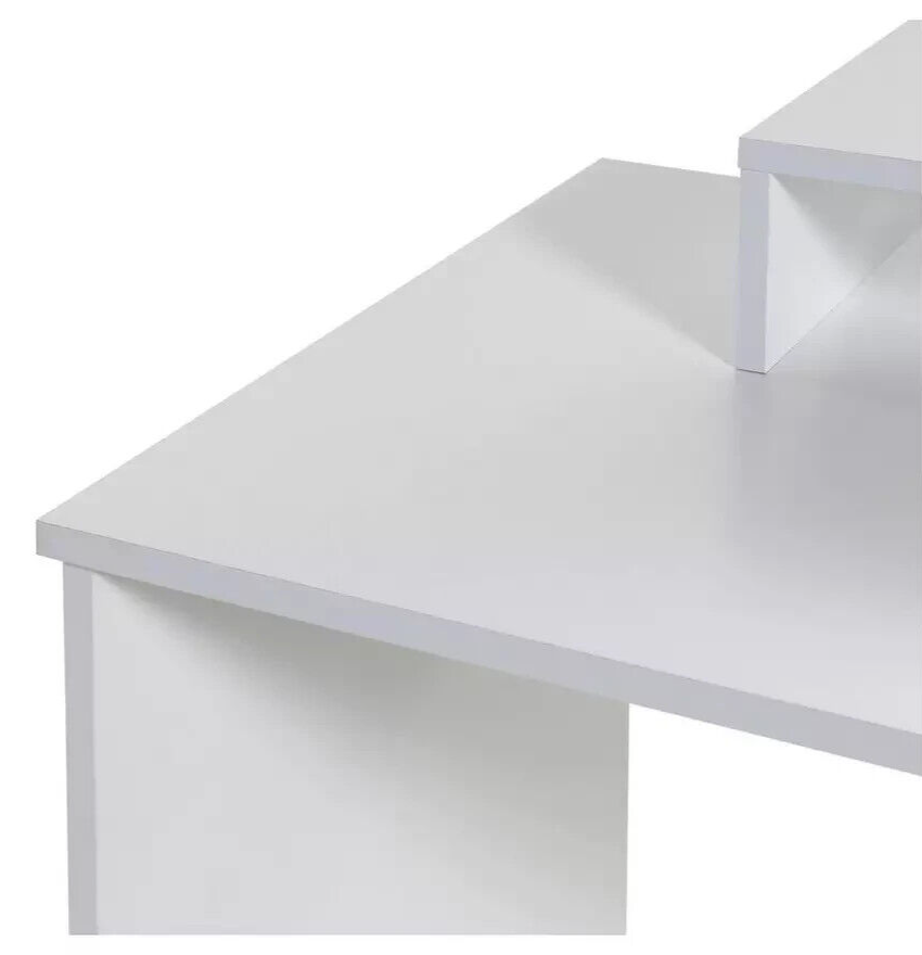 Home Gaming Desk - White | Modern Stylish Computer Desk Gaming Setup Workspace