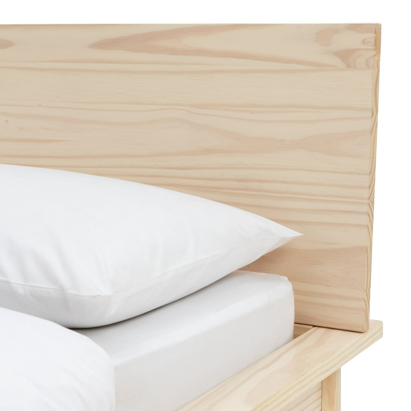 Habitat Akio Double Wooden Platform Bed Frame - Natural