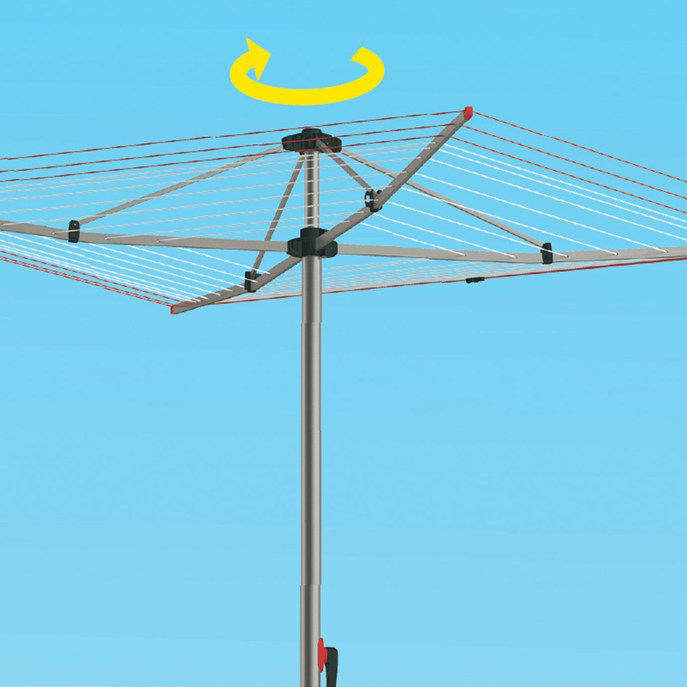 Vileda 60 Metre Super Dry Hoist Rotary Airer
