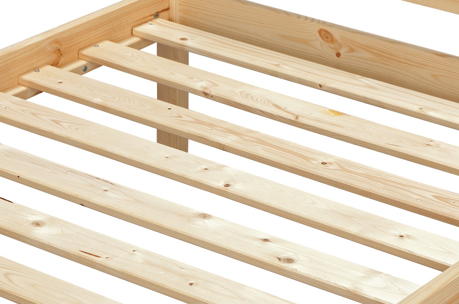 Kaycie Single Bed Frame 3FT With Headboard - Wooden - Pine - Without Mattress