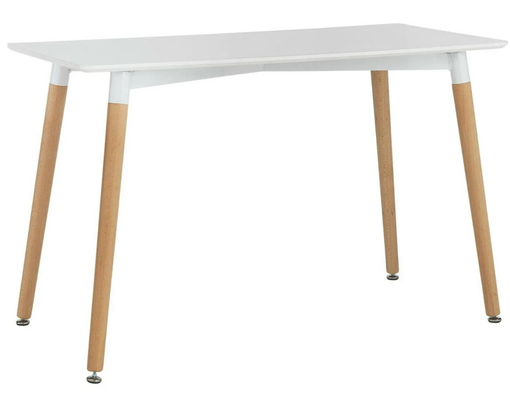 Habitat Charlie Solid Beech 4 Seater Dining Table - White
