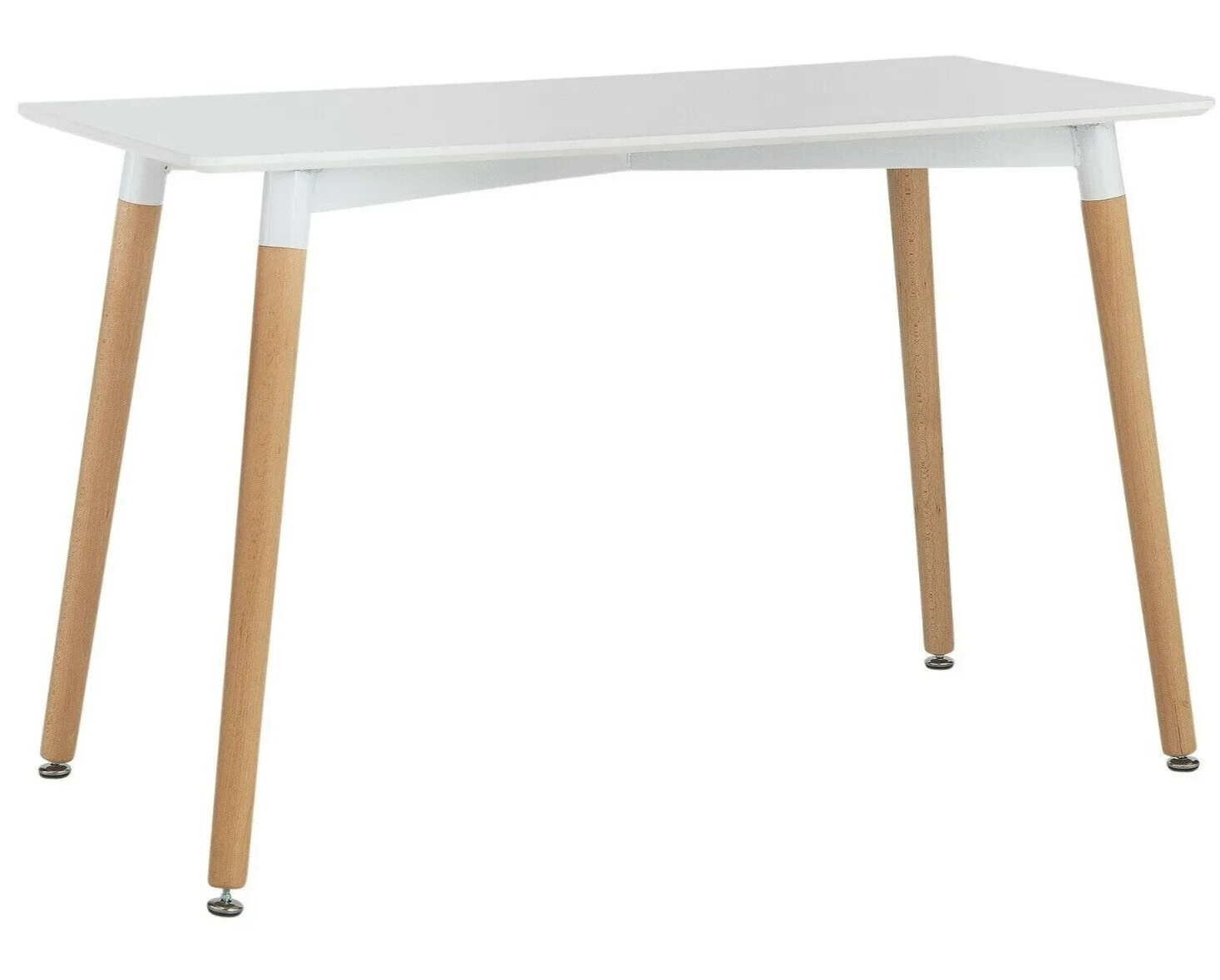 Habitat Charlie Solid Beech 4 Seater Dining Table - White