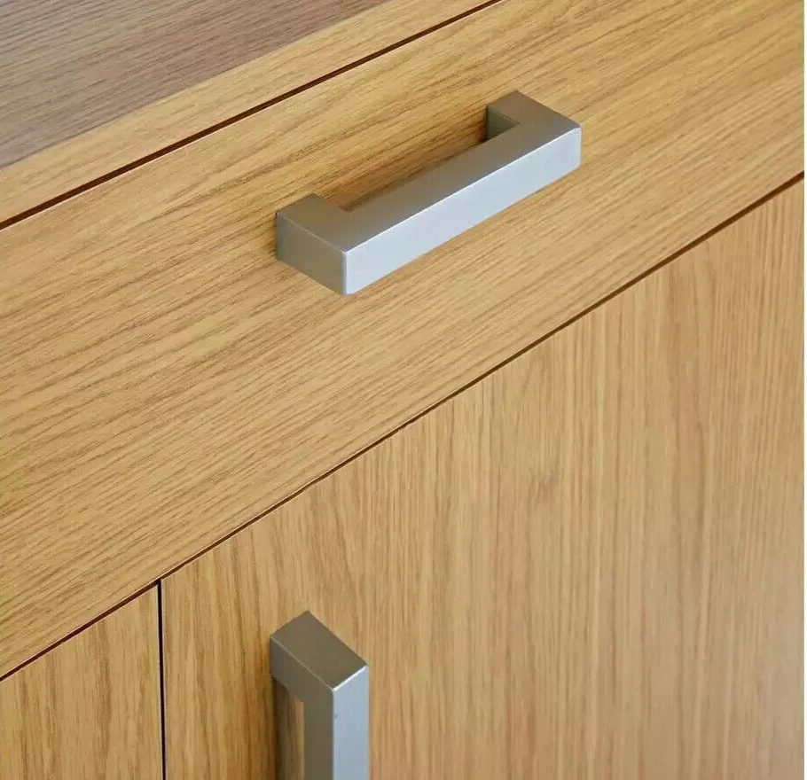 Venetia Large 3 Door 2 Drawer Shoe Cabinet Oak effect