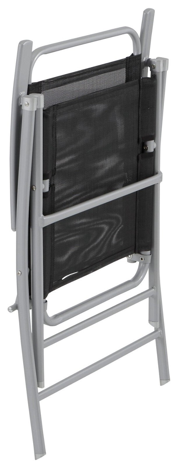 Pacific 6 Seater Folding Metal Patio Set - Black ( NO Parasol)