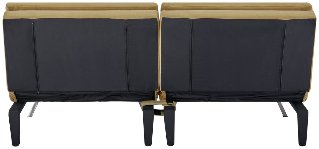 Habitat Duo Fabric 2 Seater Clic Clac Sofa Bed - Camel