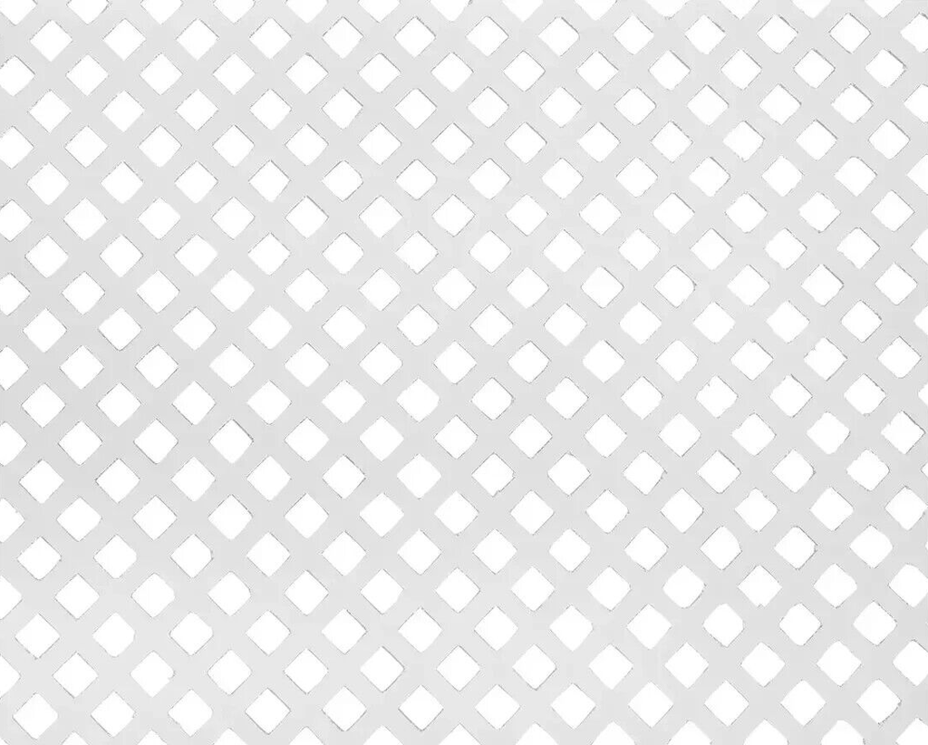 Habitat Odell Mini Radiator Cover White | Lattice Panel MDF Cabinet Heater Cover