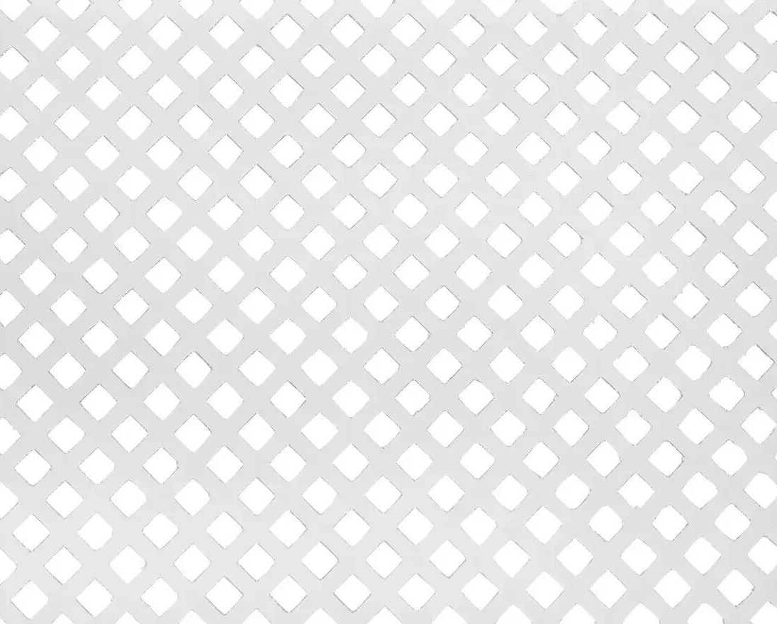 Habitat Odell Mini Radiator Cover White | Lattice Panel MDF Cabinet Heater Cover