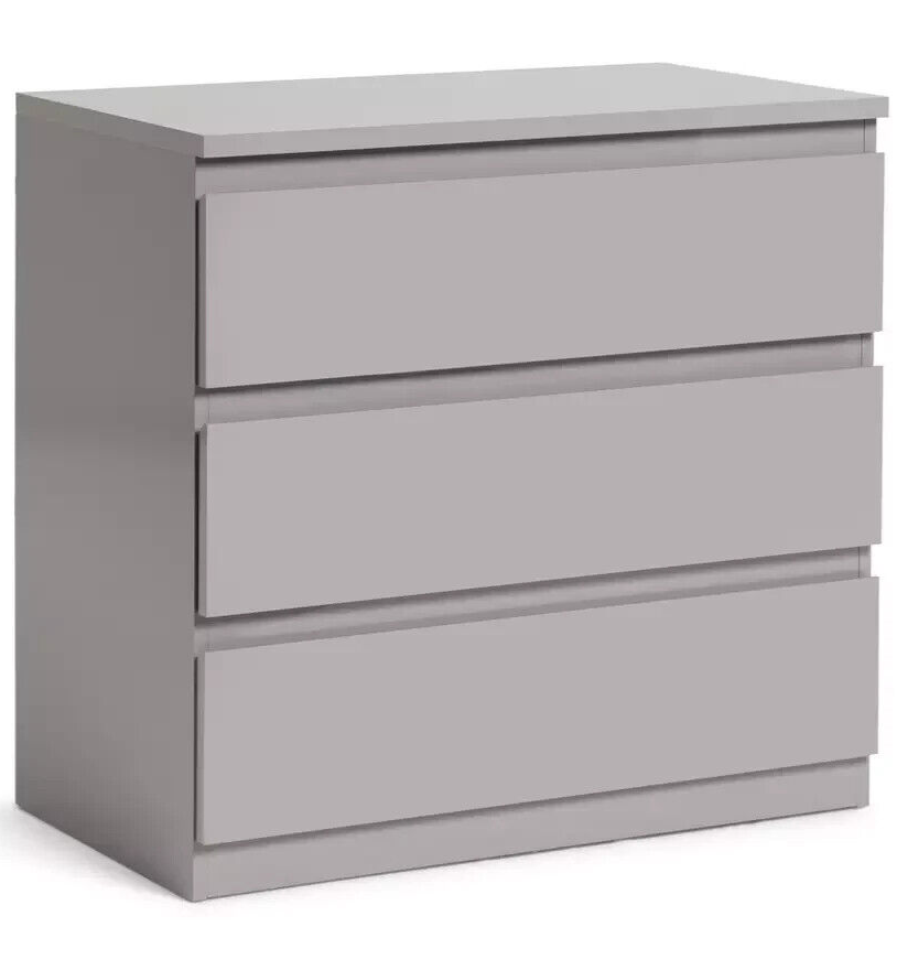Habitat Jenson 3 Drawer Chest - Grey Gloss