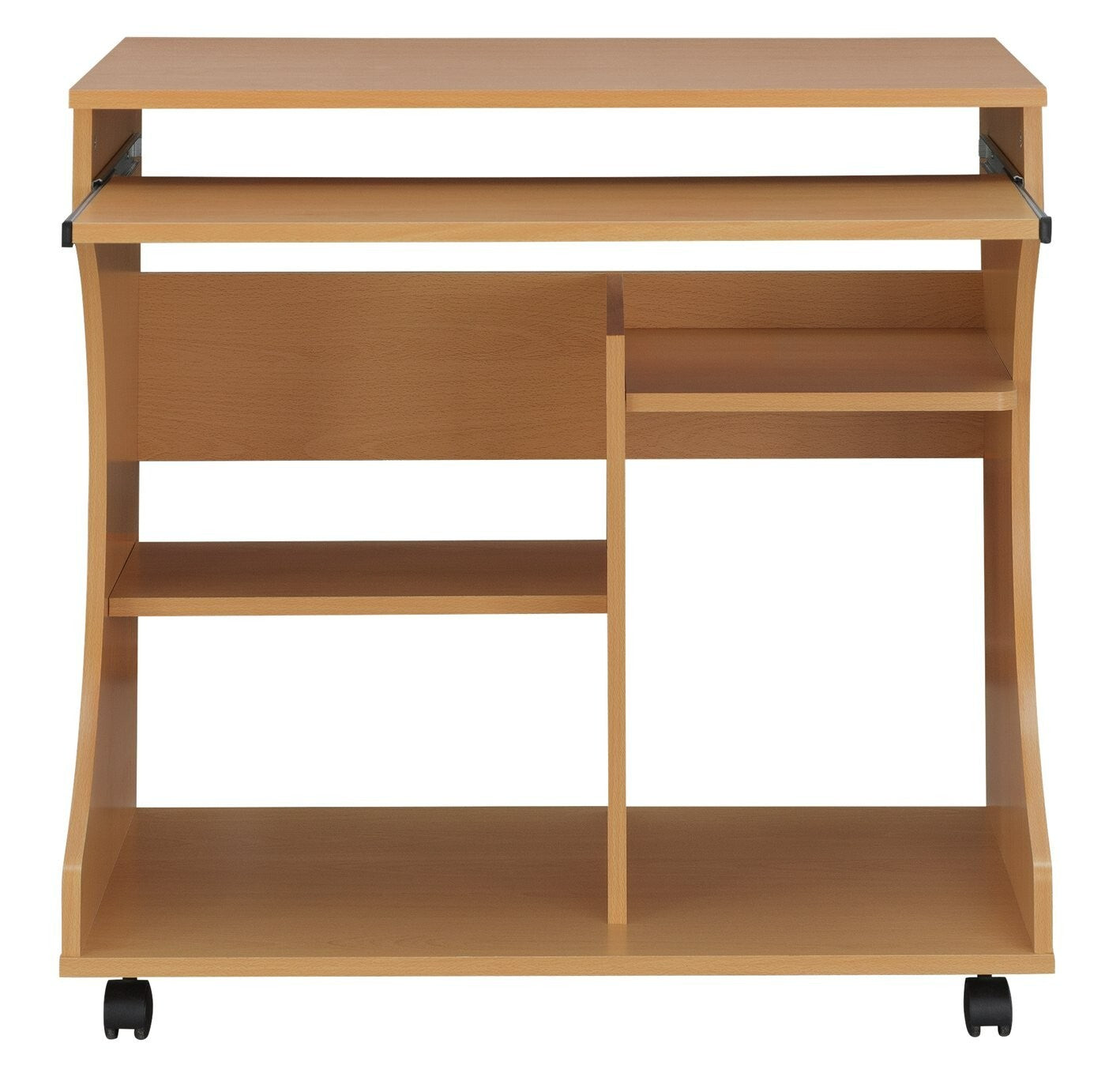 Workstation Office Desk - Beech Effect