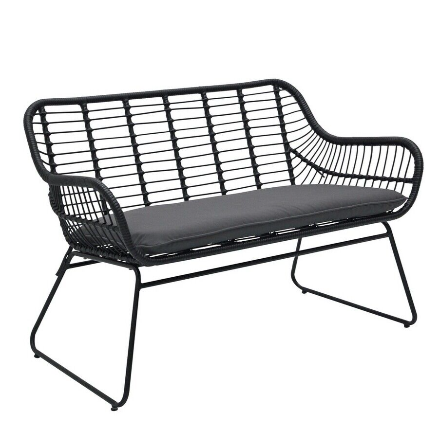 Habitat Ross Rattan Effect Garden Bench